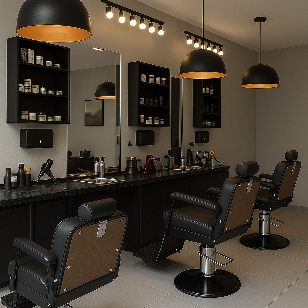 Salon de coiffure élégant